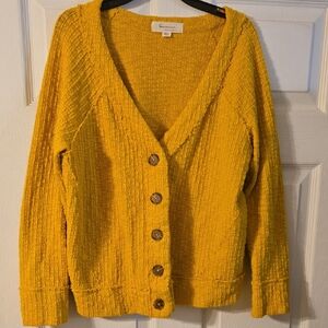 Universal Thread Mustard Button-Up Cardigan